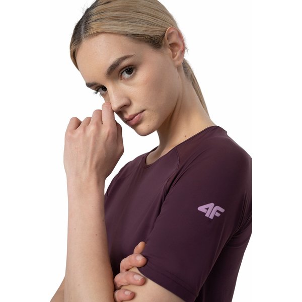 Koszulka rowerowa damska 4FSS23TFTSF181 4F - fioletowa