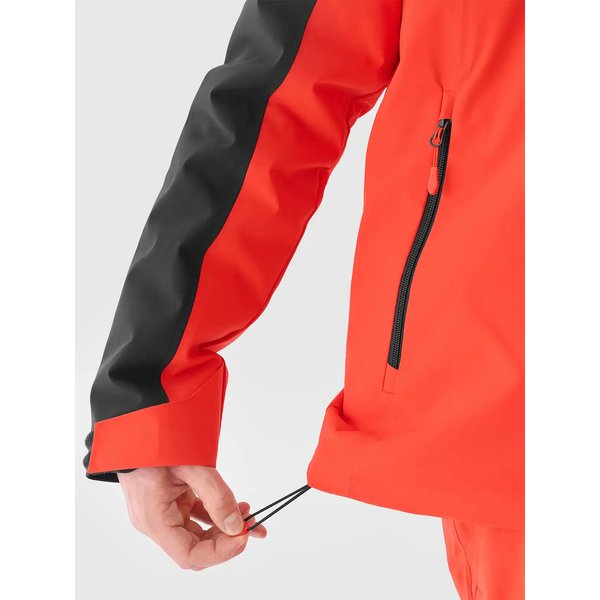 Kurtka narciarska męska TTJAM579 4F - czerwony