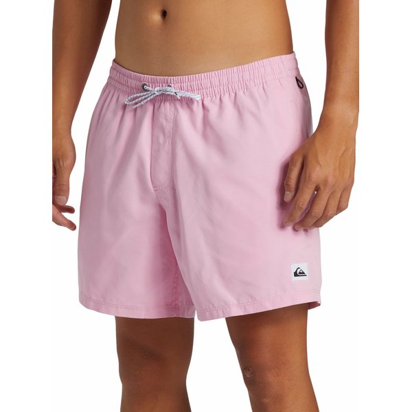 Spodenki kąpielowe męskie Solid Volley Quiksilver - Prism Pink