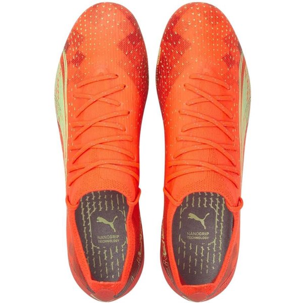 Buty piłkarskie korki Ultra Ultimate FG/AG Puma - pomarańczowy