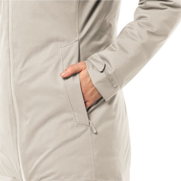 Kurtka puchowa damska, parka Stirnberg Jack Wolfskin - seal