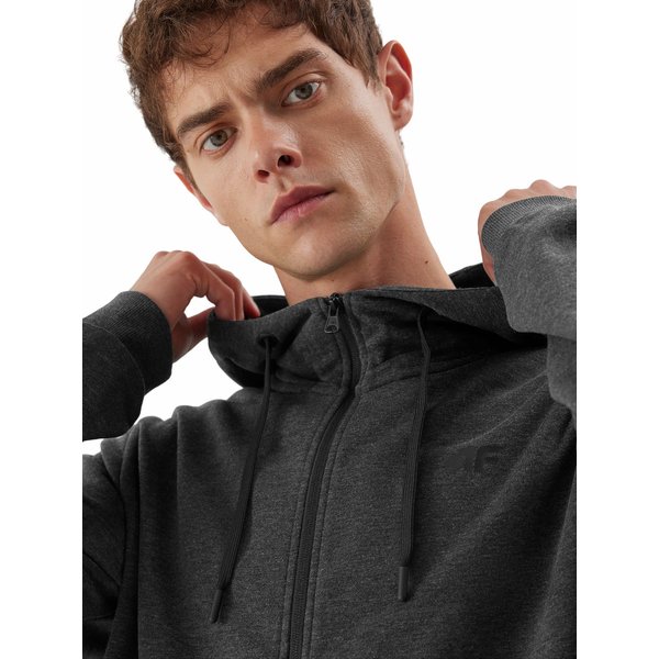 Bluza męska 4FAW23TSWSM695 4F - ciemny szary melanż
