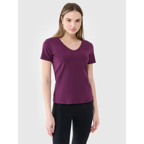 Koszulka damska TTSHF1990 4F - ciemny fiolet