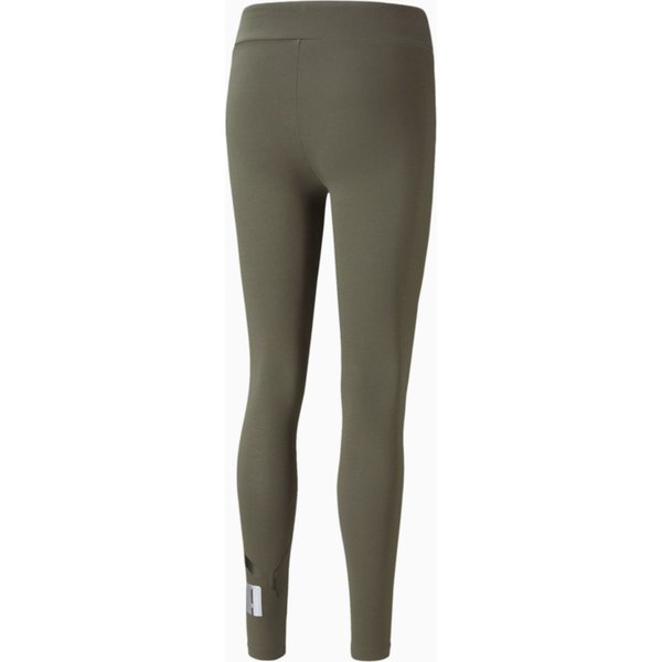 Legginsy damskie ESS+ Metallic Puma - leaf/silver