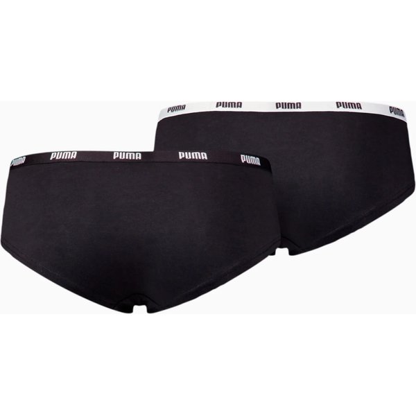 Majtki damskie Hipsterki 2 pary Puma - czarne