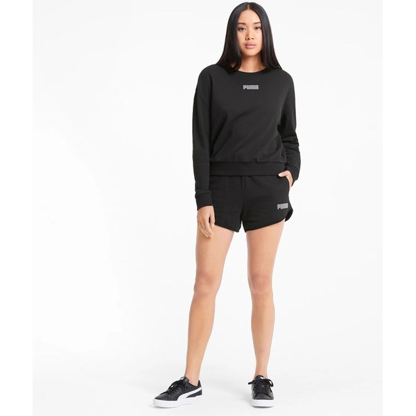 Spodenki damskie Modern Basics High Waisted Puma - black