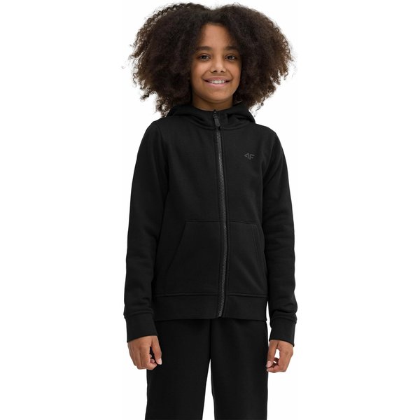 Bluza dziewczęca 4FJSS23TSWSF216 4F - czarna