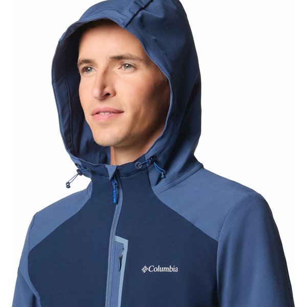 Softshell męski Columbia Tech Softshell Hoodie Columbia - Collegiate Navy
