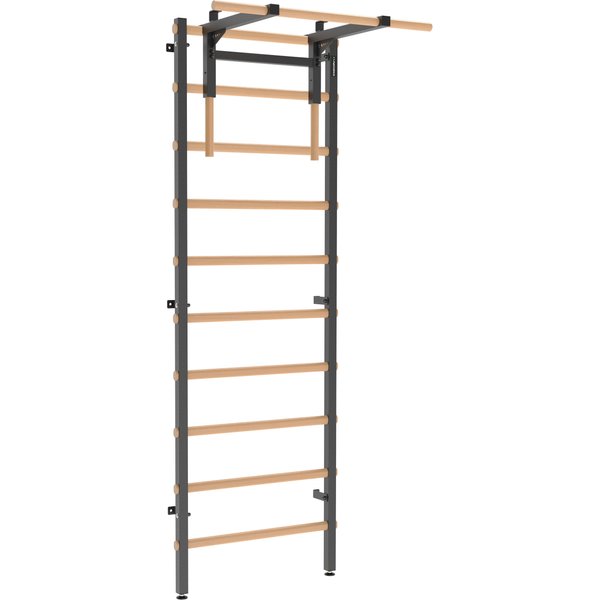 Drabinka gimnastyczna 240x80 cm z drążkiem do ćwiczeń EH-DG05 + DA32 Endorfit - czarna