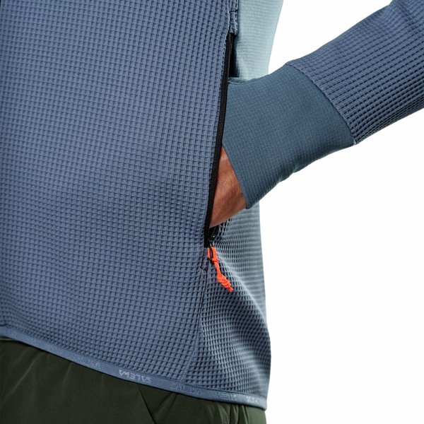 Bluza męska Puez Waffle Hybrid Salewa - black out