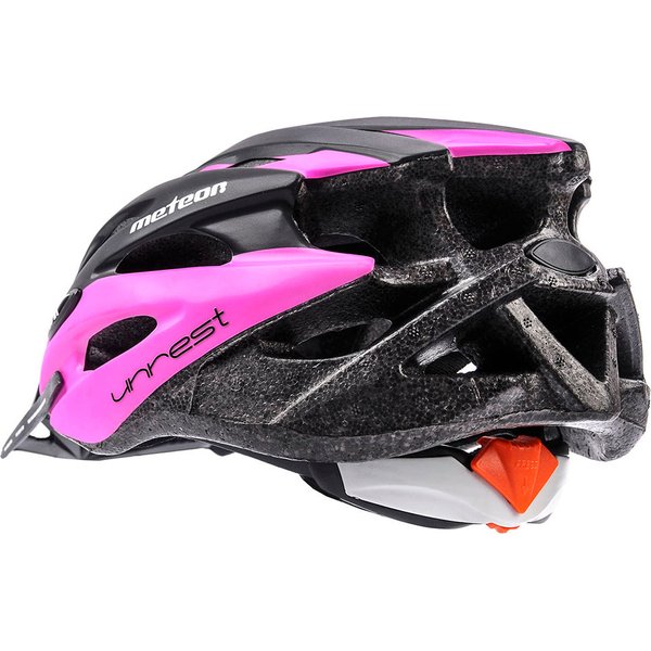 Kask rowerowy MV29 Unrest Meteor - czarno-różowy