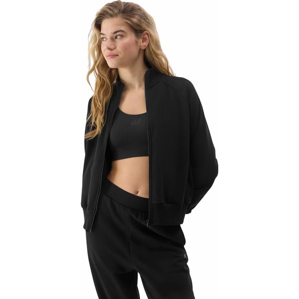 Bluza damska 4FWSS24TSWSF1056 4F - głęboka czerń