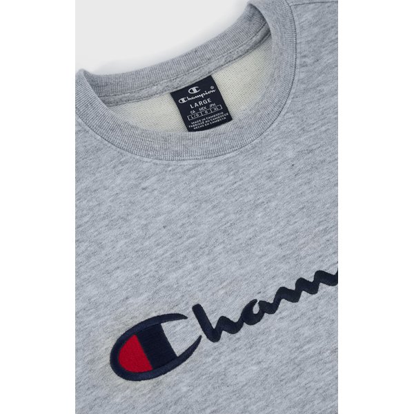 Bluza męska Embroidered Big Script Logo C Champion - szara