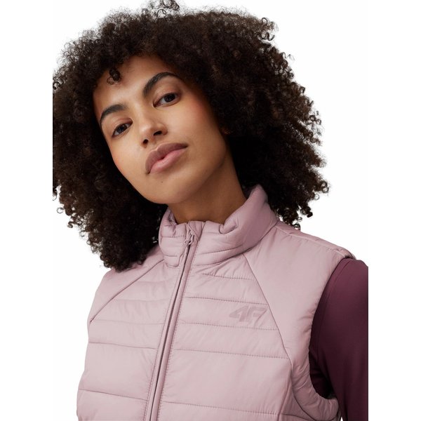 Kamizelka puchowa damska 4FSS23TDJAF091 4F - beżowa