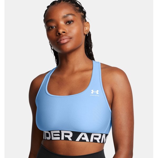 Biustonosz sportowy damski HG Mid Branded Under Armour - Horizon Blue/White