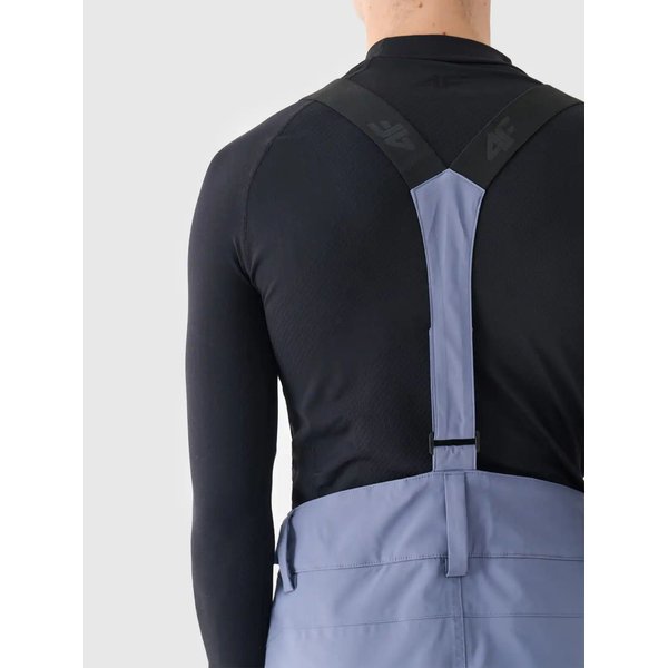 Spodnie narciarskie męskie na szelkach TFTRM0756 4F - denim