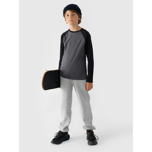 Longsleeve chłopięcy TLONM293 4F - antracyt