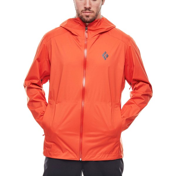 Kurtka męska Stormline Stretch Rain Shell Black Diamond - kingfisher