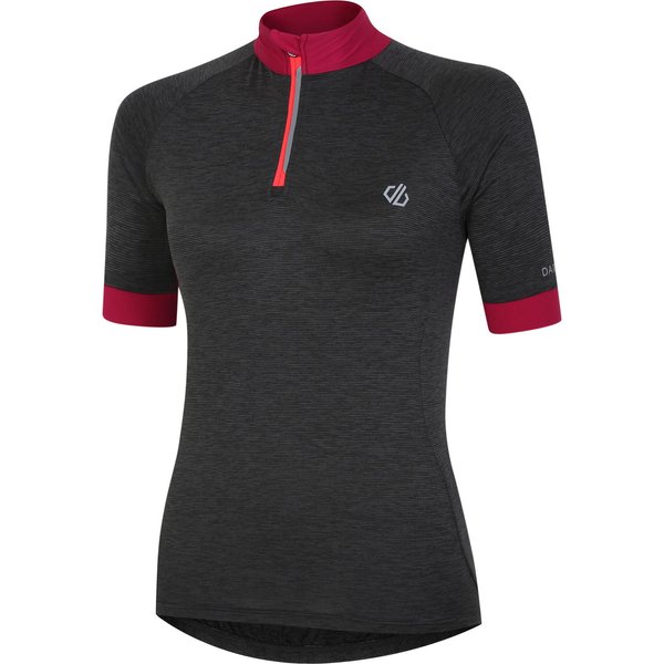 Koszulka rowerowa damska Pedal Through It II Dare2B - Black Marl