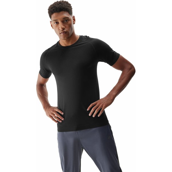 Koszulka męska 4FAW23TFTSM435 4F - głęboka czerń