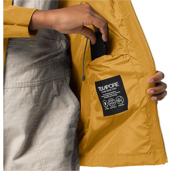 Kurtka damska Dakar Parka Jack Wolfskin - żółta