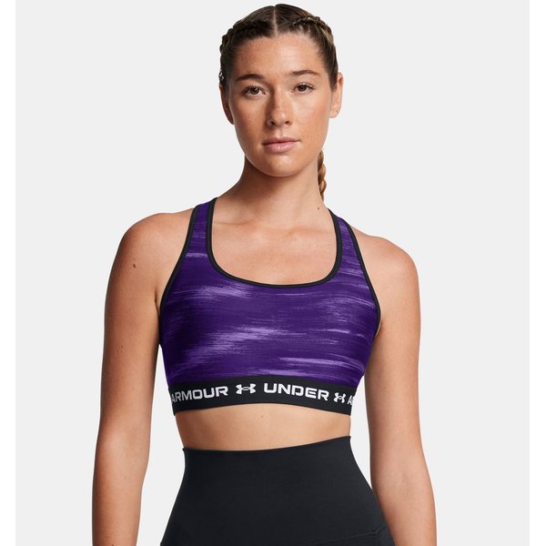 Biustonosz sportowy damski Crossback Mid Print Under Armour