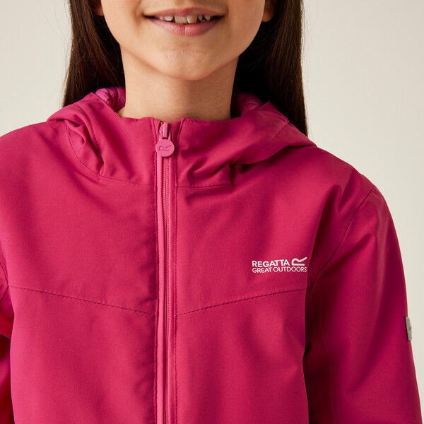 Kurtka juniorska Highton Padded Jkt V Regatta - deep pink/hot pink