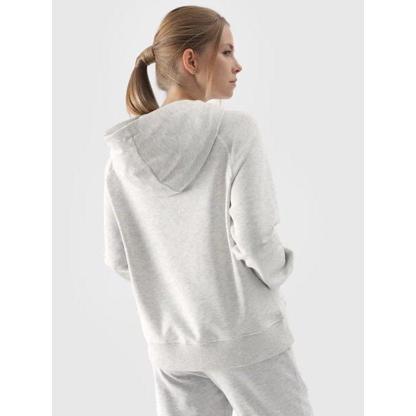 Bluza damska 4FWMM00TSWSF1468 4F - chłodny jasny szary melanż