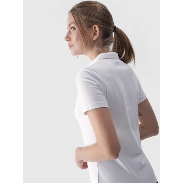 Koszulka damska polo 4FWMM00TPTSF317 4F - biały