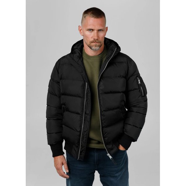 Kurtka męska Gopher Quilted Hooded Jacket Pitbull West Coast - black