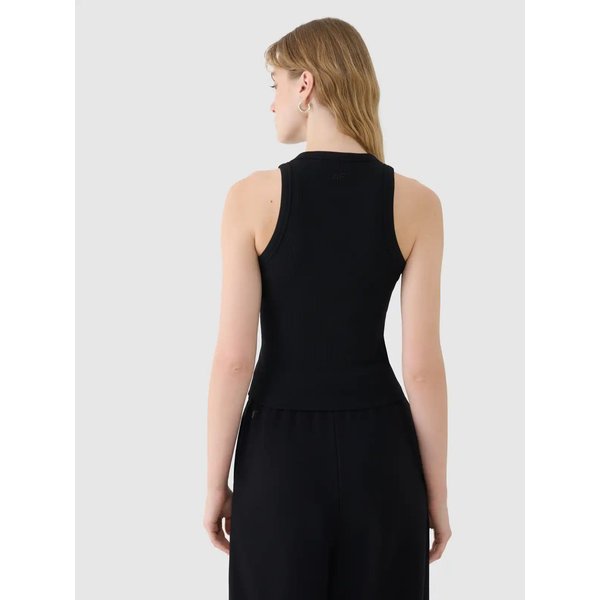 Bezrękawnik damski TSLEF119 4F - głęboka czerń