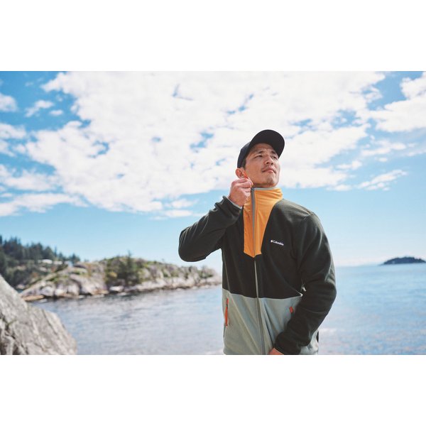 Polar męski Sequoia Grove Full Zip Columbia - Light Camel, Dark Mtn, Coll Navy, Spicy