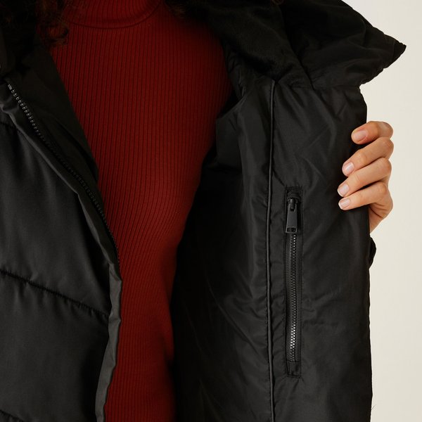 Płaszcz puchowy damski Nurie Regatta - black