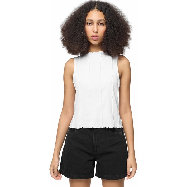 Bezrękawnik, top damski OTHWSS24TSLEF088 Outhorn - biały