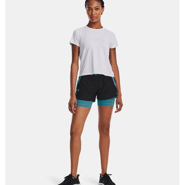 Spodenki damskie Play Up 2in1 Under Armour - Black / Glacier Blue