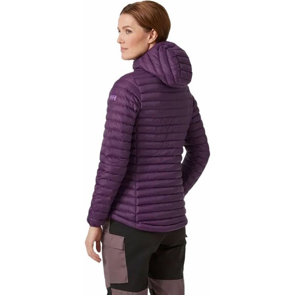 Kurtka puchowa damska Sirdal Hooded Insulator Helly Hansen - fioletowa