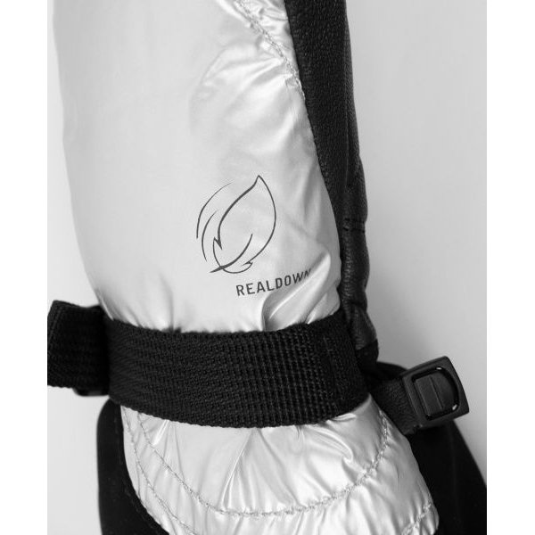 Rękawice narciarskie Yeta Mitten Reusch - srebrne/czarne