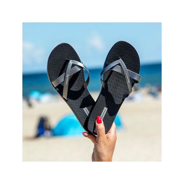 Klapki Kirei Fem Ipanema - black/silver