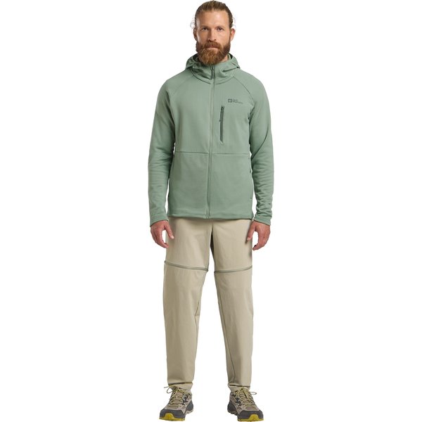 Polar męski Kolbenberg Hooded Fz Jack Wolfskin - eucalyptus