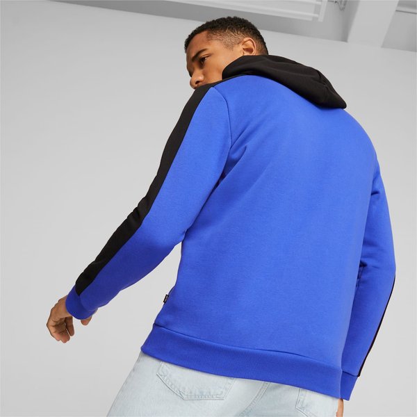 Bluza męska Essentials Block Tape Puma - niebieski/czarny
