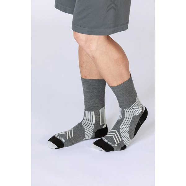 Skarpety Run Expert Silk Merino Crew X-Socks - Seal Grey