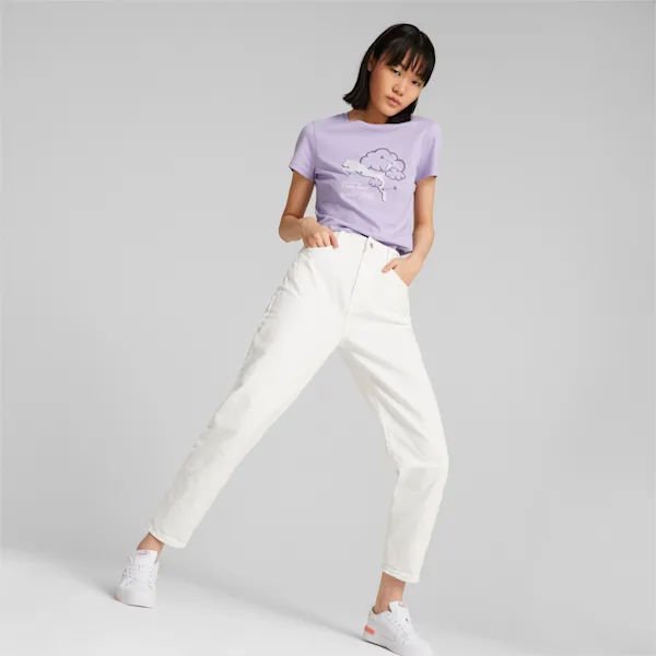 Koszulka damska Graphics Valentine Tee Puma - fioletowa