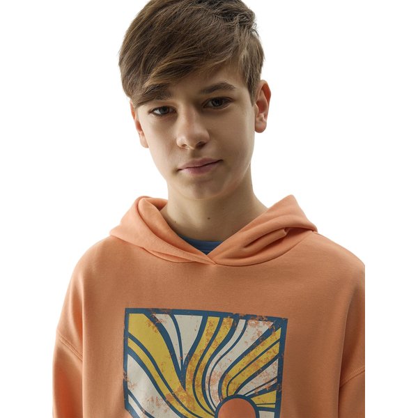 Bluza chłopięca 4FJWSS24TSWSM0935 4F - pudrowy koral