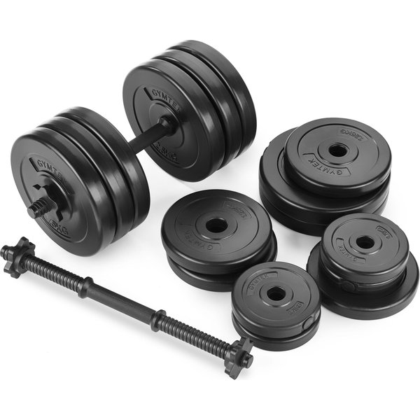 Zestaw hantli kompozytowych Logo 2x15kg Gymtek
