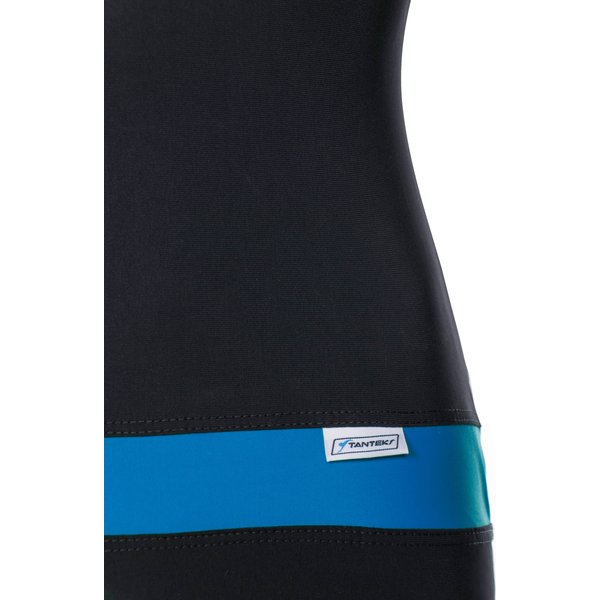 Strój kąpielowy damski spodenkowy SK0021 Stanteks - czarno-niebieski