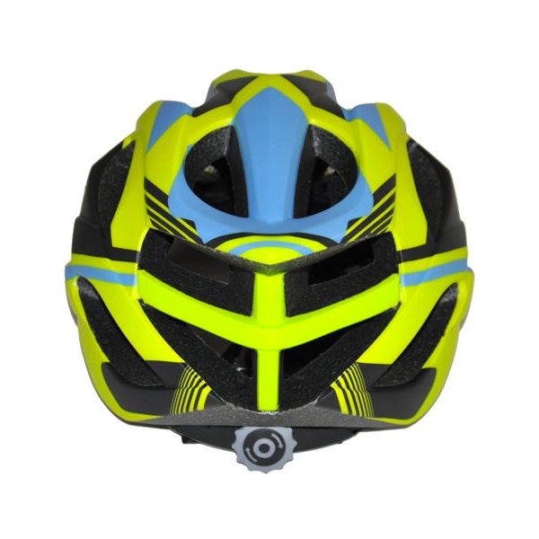 Kask rowerowy Dexx Axer - zielono-niebieski