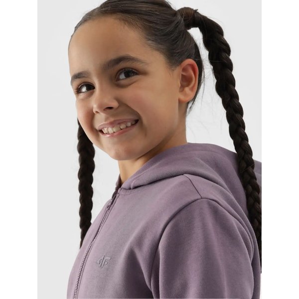 Bluza dziewczęca 4FJWMM00TSWSF1315 4F - fiolet
