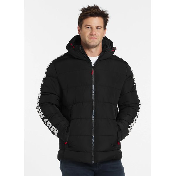 Kurtka puchowa męska Airway 4 Padded Hooded Pitbull West Coast - black