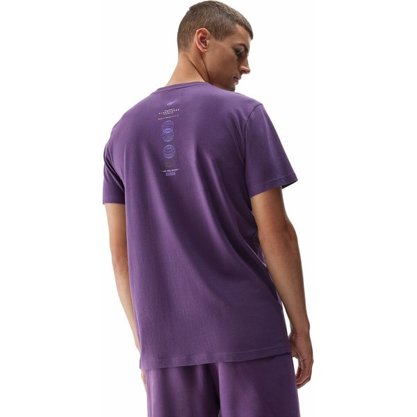 Koszulka męska 4FAW23TTSHM0889 4F - fiolet