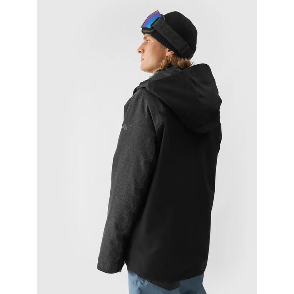 Kurtka snowboardowa męska TTJAM511 4F - głęboka czerń